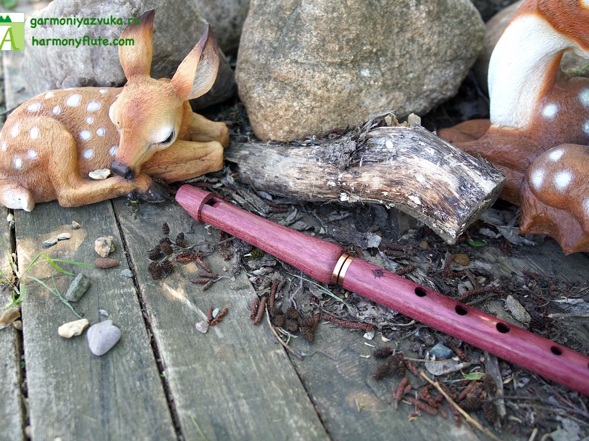 Low Whistle in F amaranth wood - Image 2