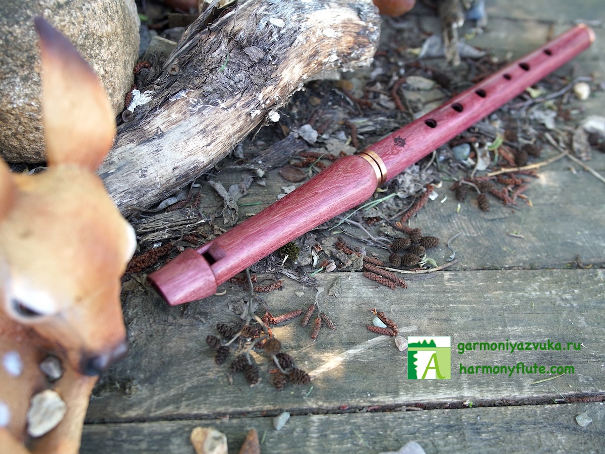 Low Whistle in F amaranth wood - Image 3