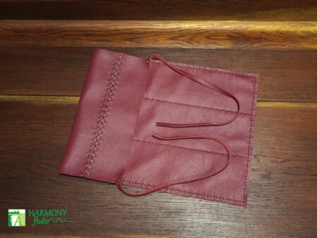 Three pockets cover of natural leather