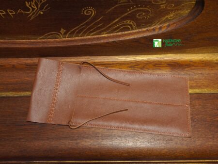 Two big pockets cover of natural leather